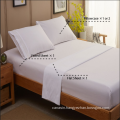 High Quality King Elastic Hotel White Bedding Designer Plain King Size Microfiber Bed Sheet